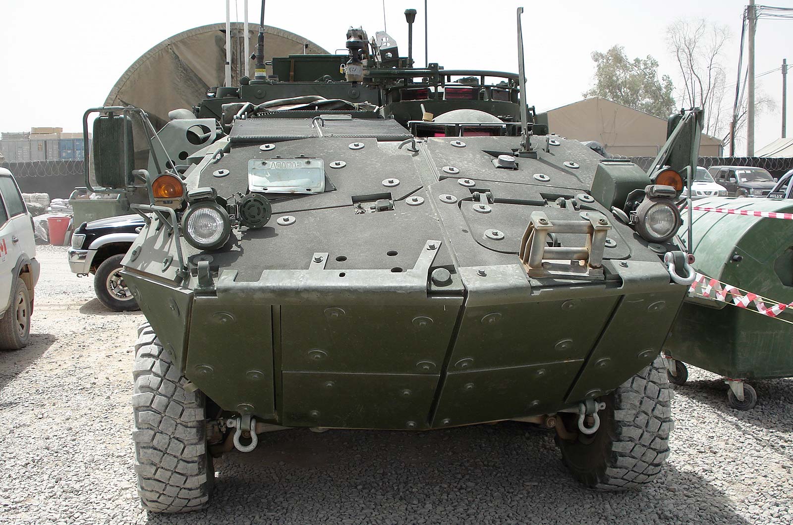 Add-on Armour - Canadian Army LAV II Bison in Afghanistan 
