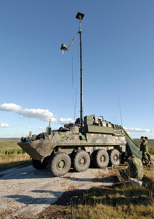 Bison Mobile Electrionic Warfare Team Vehicle and Mast